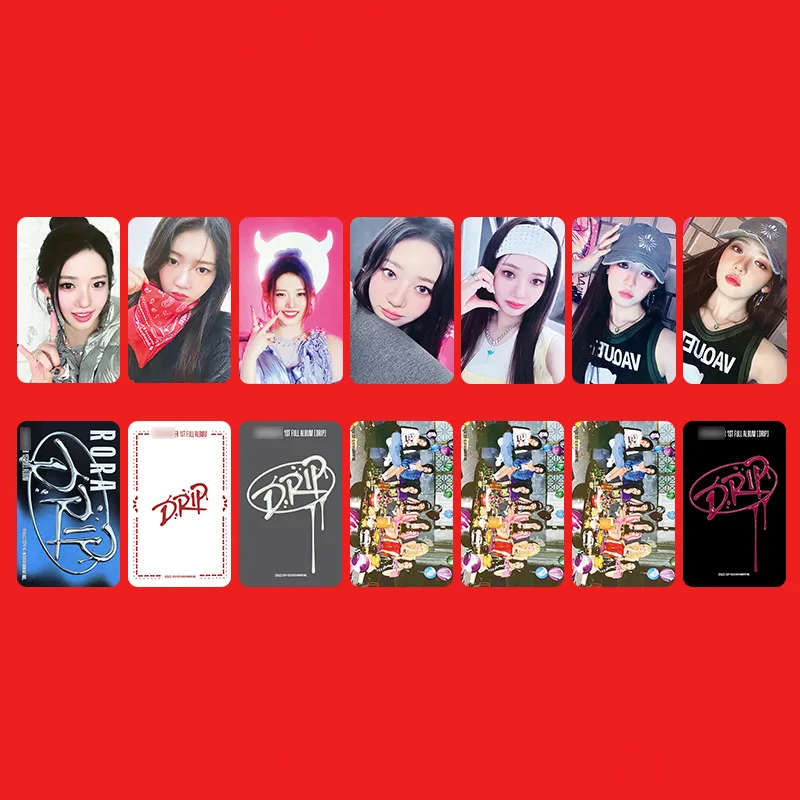 7Pcs KPOP BABYMONSTER Album DRIP Postcards RUKA RORA ASA PHARITA HARAM AHYEON Photo Card Double-Sided Lomo Cards Fans Collection