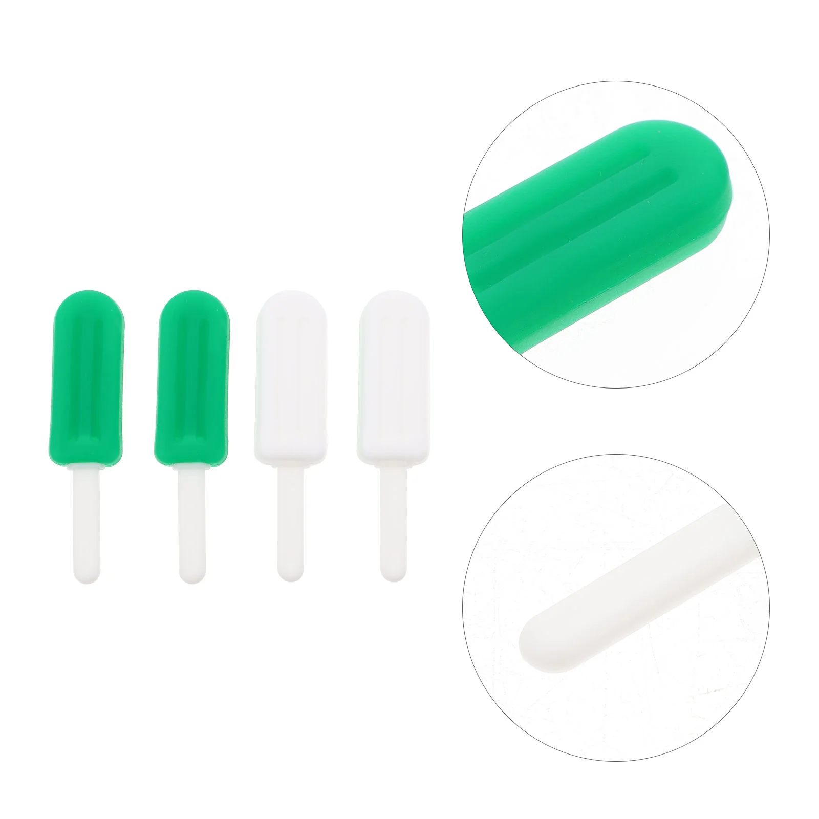 4 Pcs Ice Cream Chew Stick Teeth Trainer Face-lifting Artifact Chewing Device Tools Exerciser Food Grade Silicone Orthodontics