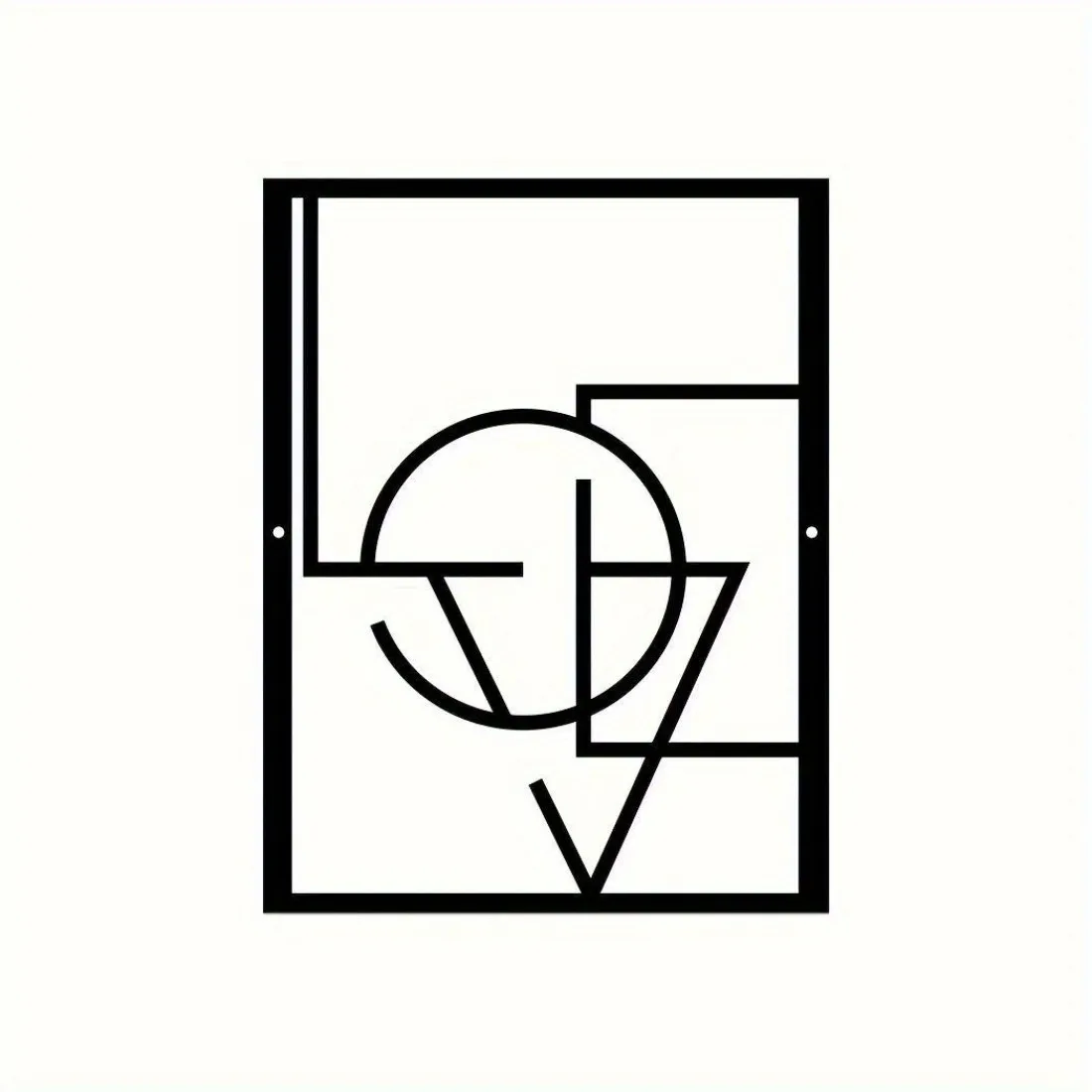 CIFbuy™ Large Geometric Metal Wall Sculpture | Handcrafted Iron Decor for Office & Outdoor - view 2