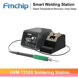 GVM T210S Smart Soldering Station Digital Welding Equipment Solder Machine for Electronic Mobile Phone Repair Tool C210 Tip T210