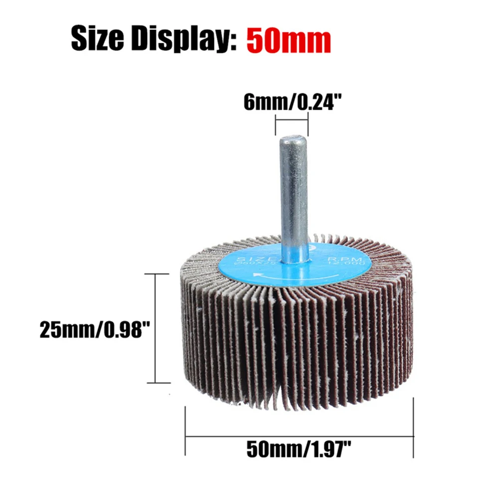 4pcs/set 25/30/40/50mm 80# Grit Sanding Flap Disc Grinding Wheel For Rotary Tool Electric Grinder Power Polishing Tool Accessory