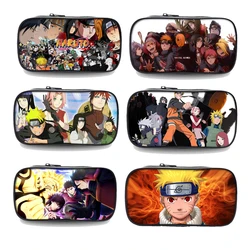 Anime Naruto Uzumaki Uchiha Sasuke Hatake Kakashi astuccio per matite Cosplay scatola di cancelleria studenti sacchetti per penne scolastiche regali per bambini