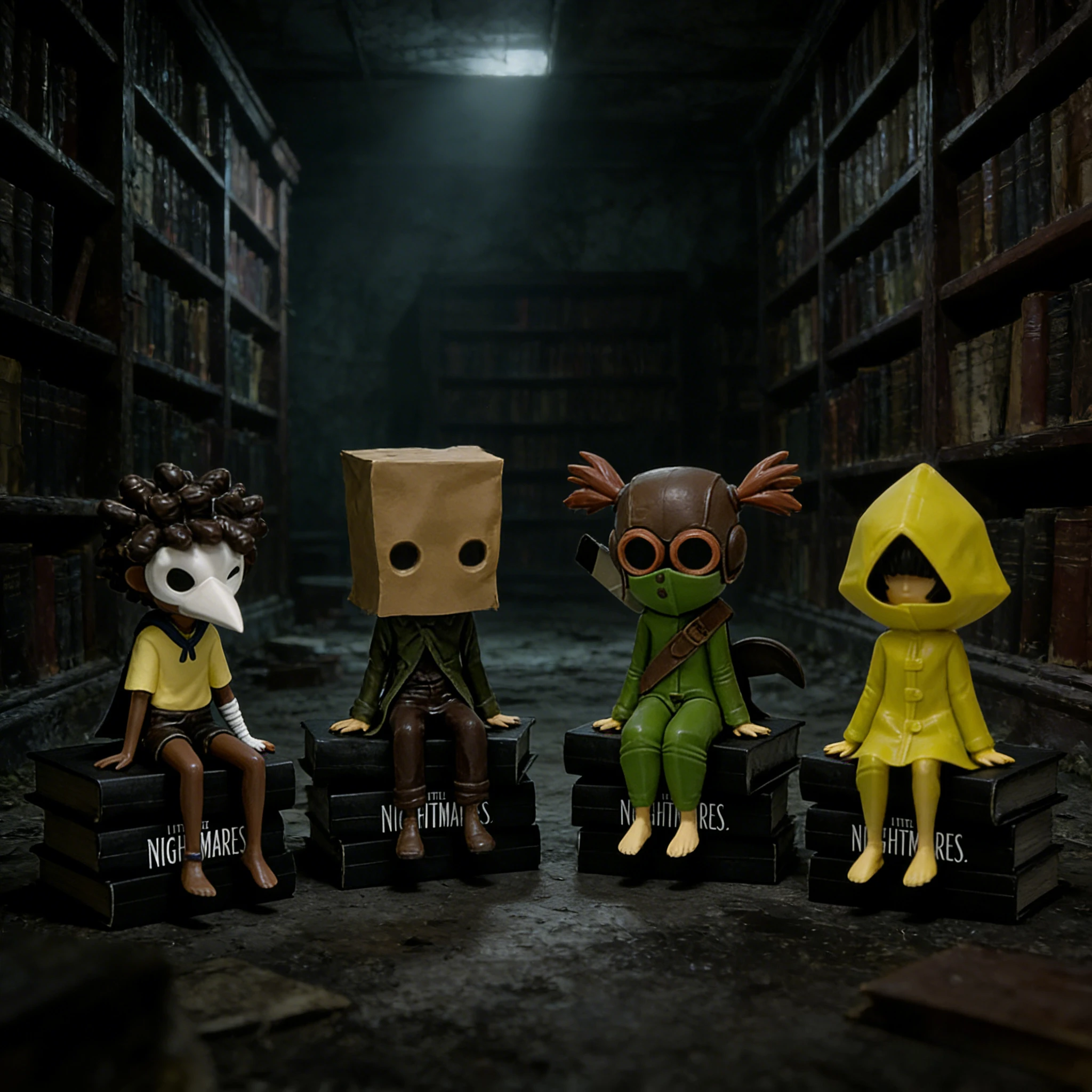 Figura de acción de anime GK Little Nightmares 2026, figura de acción de PVC de Six Mono, juguete de dibujos animados