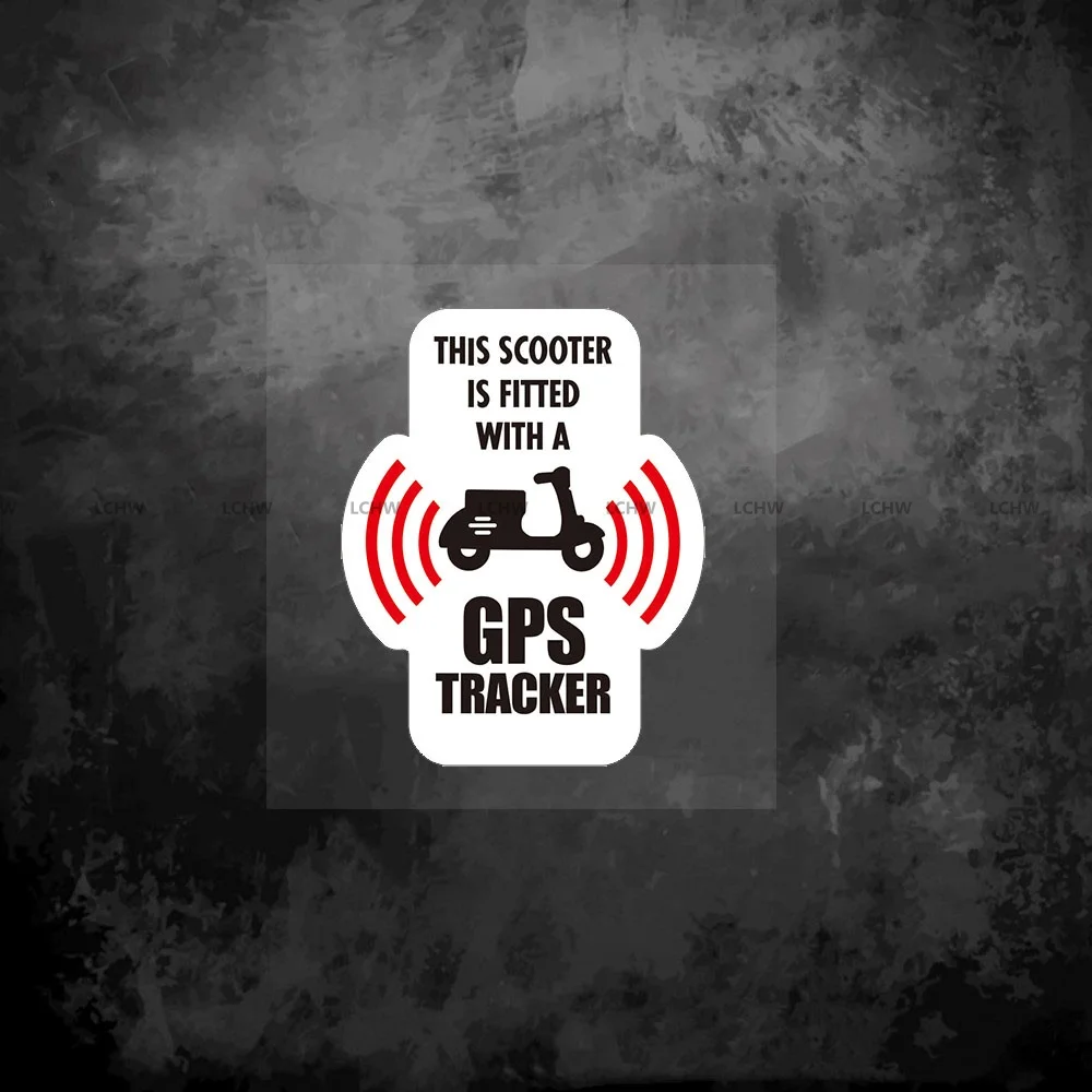 2PCS Scooter Protected by GPS Tracking Stickers Bicycle Racing Cycling MTB Fold Tube Warning Decals Car Styling