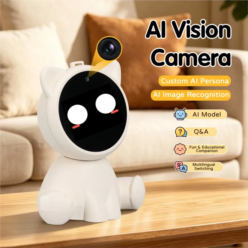 GUEIN Nextron Smart Photo Recognition Cat Companion With Base Intelligent AI Chatbot Intelligent Desktop AI Voice Bots New 2026