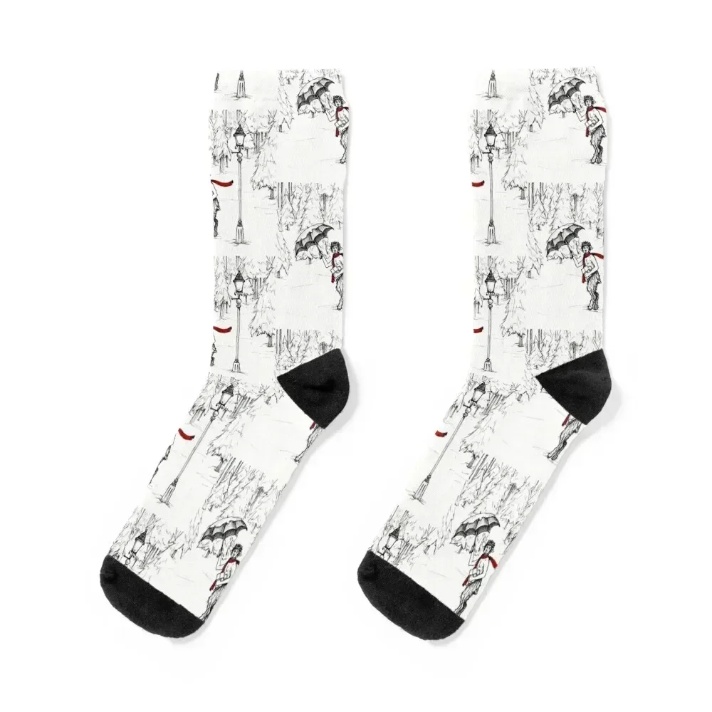 

The Lion, The Witch, and the Wardrobe, Chronicles of Narnia Mr. Tumnus Socks cool gym funny gifts Christmas Socks Men's Women's