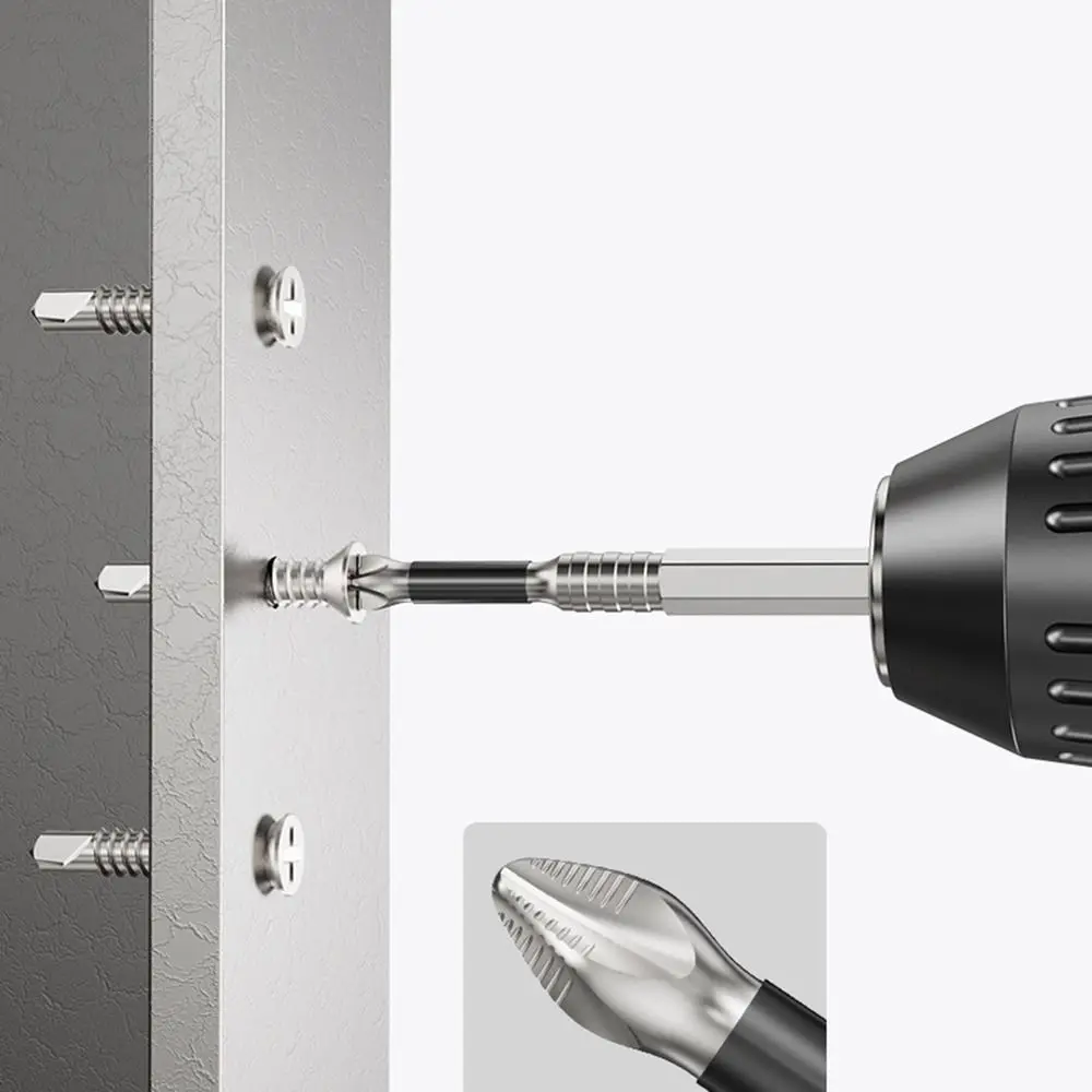 Non-slip Magnetic Batch Head Impact Resistant High Hardness Cross Bit Waterproof Rust Proof Electric Screwdriver Bit