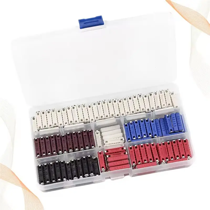ABQB-200Pcs Car Fuse Assortment Kit - Eco-Friendly Color-Coded Blade Fuses 5-40A For Auto Truck SUV Electrical Protection