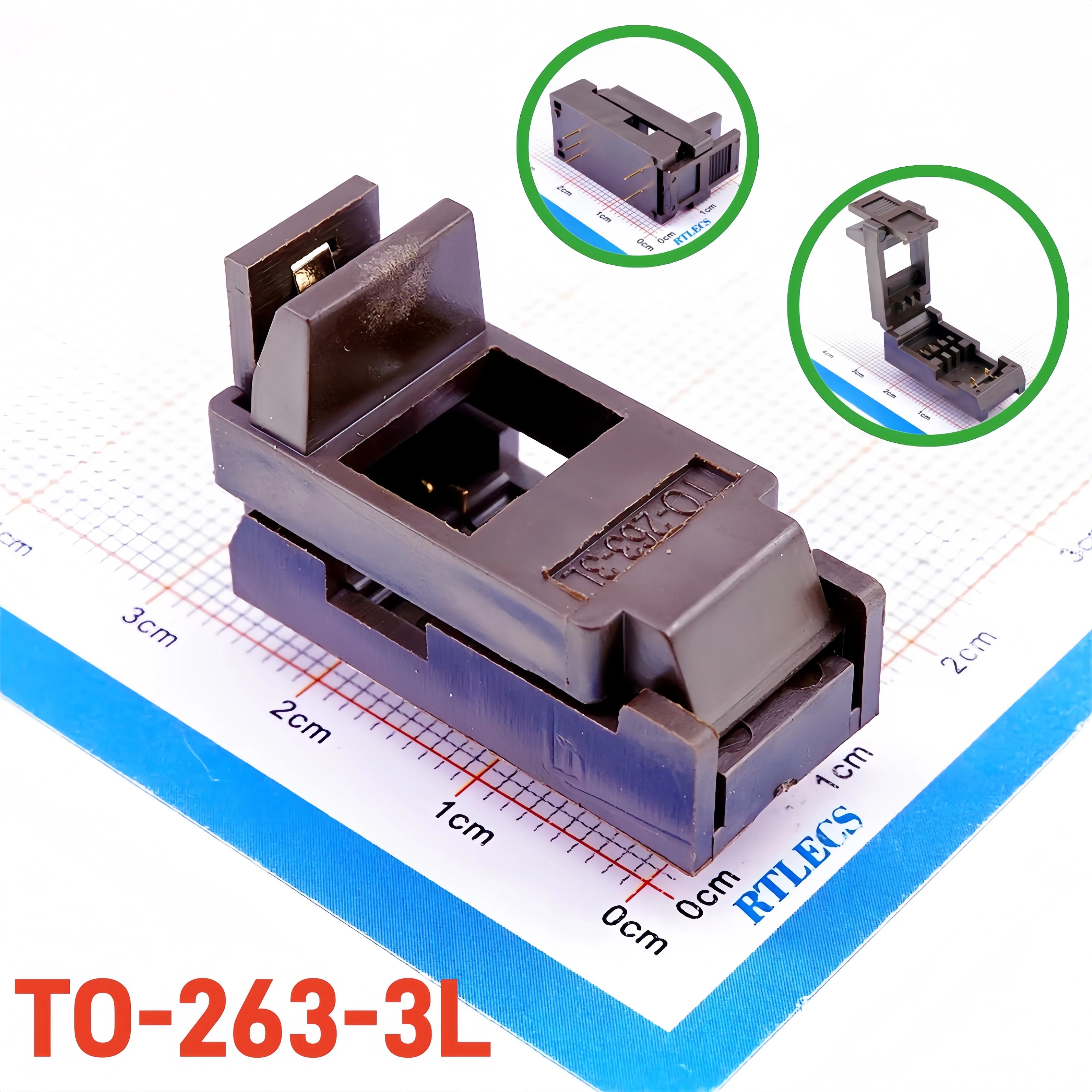 Burn-In Socket TO-220 TO5P SOD-123 SOT-263 TO-18 TO-247 TO-263 TO-252 Test Socket Hoewel Gaten PCB Rechte Diode Transistor