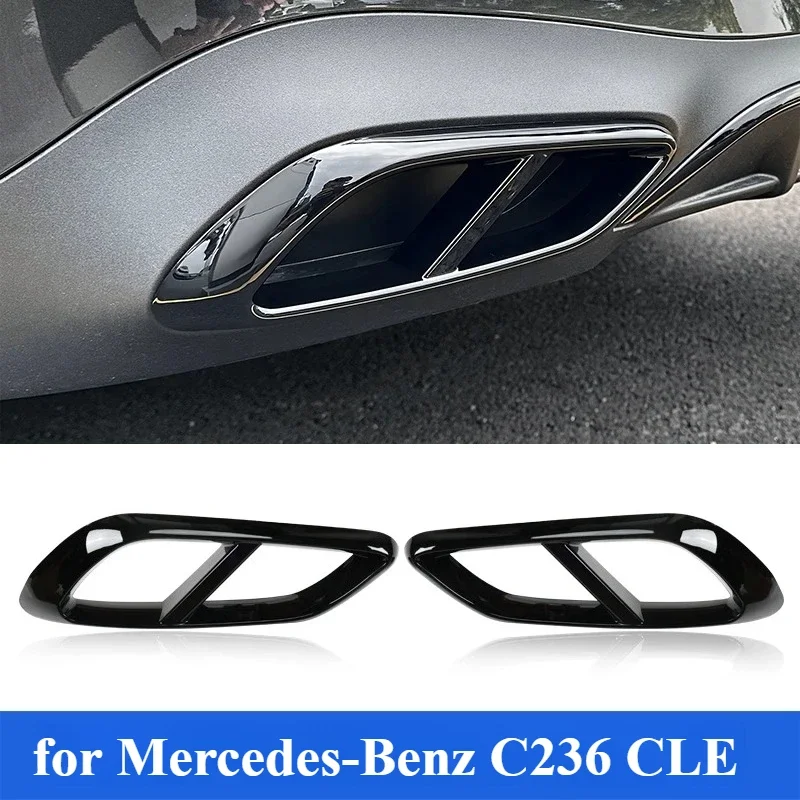 

Suitable for Mercedes-Benz C236 CLE260,300 modified tail throat mask rear wind knife decoration bright strip