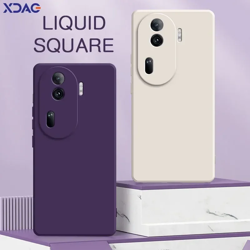 Square Liquid Silicone Phone Case for OPPO Reno 11 Pro Reno11 11Pro Reno11Pro Luxury Back Cover 360 Shockproof Soft Accessories