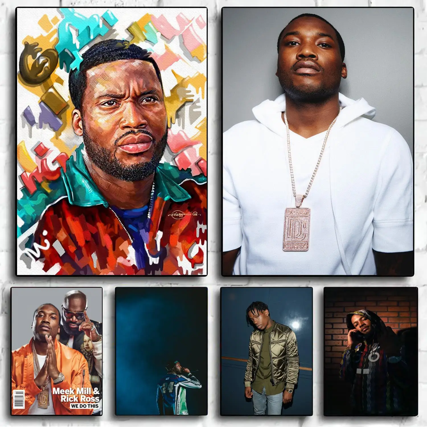 meek mill Decoration Art Poster Wall Art Personalized Gift Modern Family bedroom Decor Canvas Posters