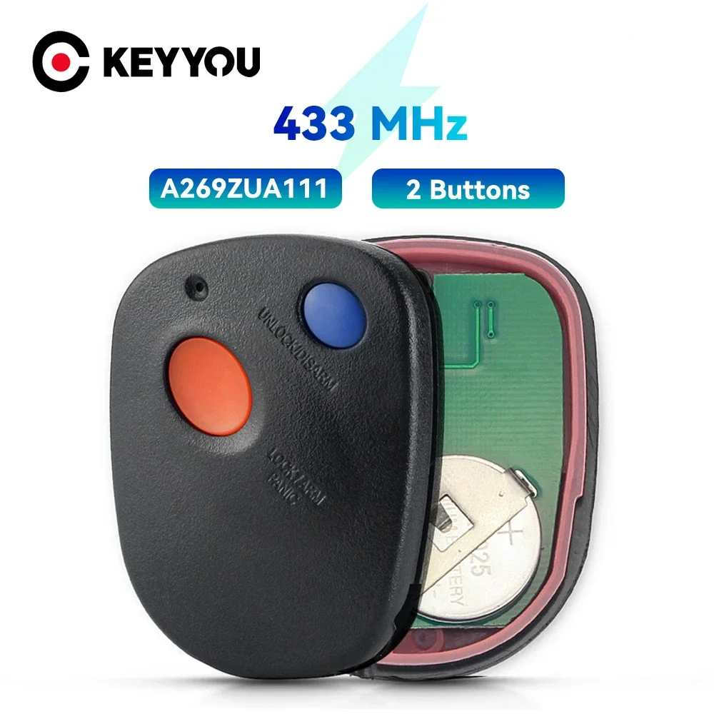 KEYYOU 433Mhz Remote Key Fob Subaru 2000 2001 2002 2003 2004 Outback Legacy Impreza Baja Fcc id A269ZUA111 2 Buttons Key