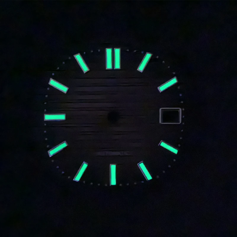 ضياء 30.5 مللي متر ساعة الطلب الأخضر مضيئة الهاتفي يناسب NH35 NH36 NH38 7S26 4R35 4R36 6R حركة نوتيلوس ساعة وجوه أجزاء تجديد