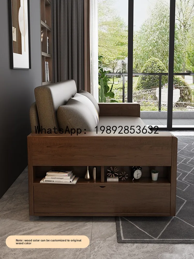 Sofa Bed Technology Fabric Foldable Multi-Functional Dual-Use Small Apartment Living Room Double Sofa