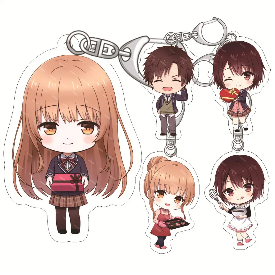 

The Angel Next Door Spoils Me Rotten‌ Acrylic Keychain Jewelry Friends Key Chain Related Products Friends Bag Charms Souvenir