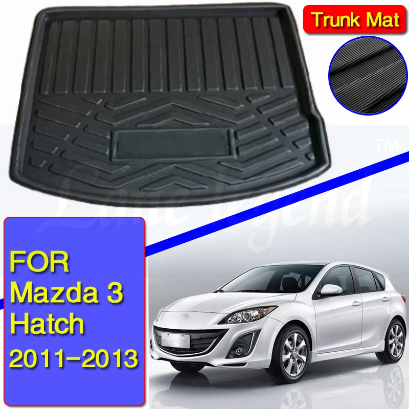 

Car Rear Trunk Mat Cargo Tray Boot Liner Carpet Protector Floor Pad Mats Fit For Mazda 3 Mazda3 Hatchback 2010 2011 2012 2013 BL