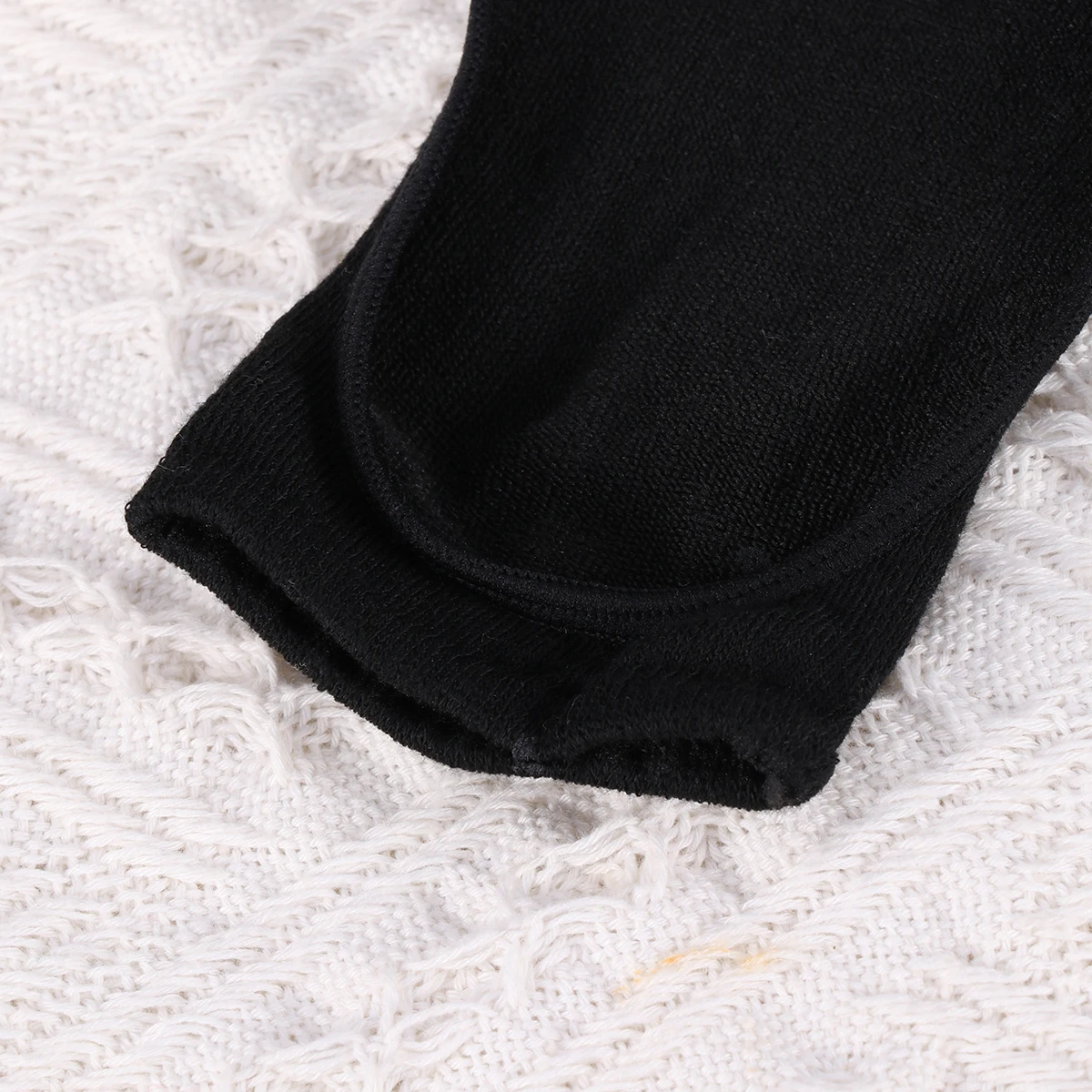 

3 Pairs Non-slip Invisible Socks Toe Fingers Silicone Ankle Black for Women Anti-Skid Mouth Woman