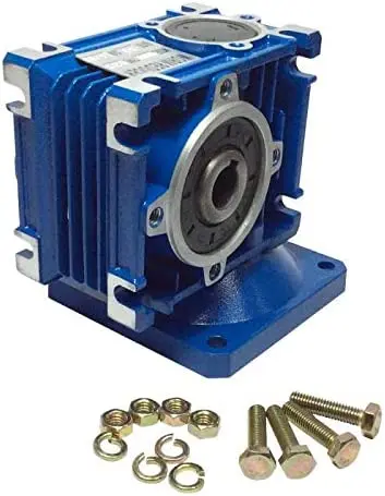 DC Right Angle Gearbox RV030 Reduction Ratio 1:20 Geared Speed Reducer Head Reversible