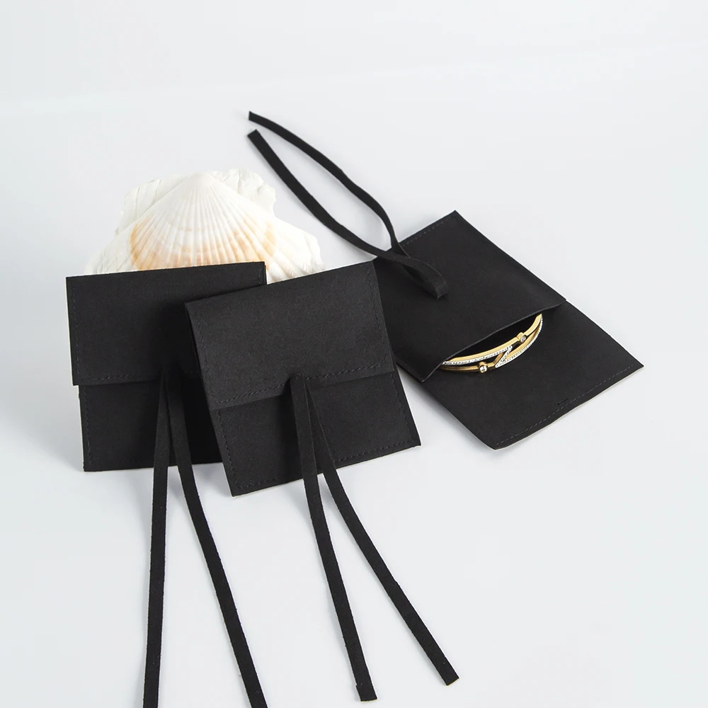 5Pcs Elegant Microfiber Envelope Drawstring Pouches