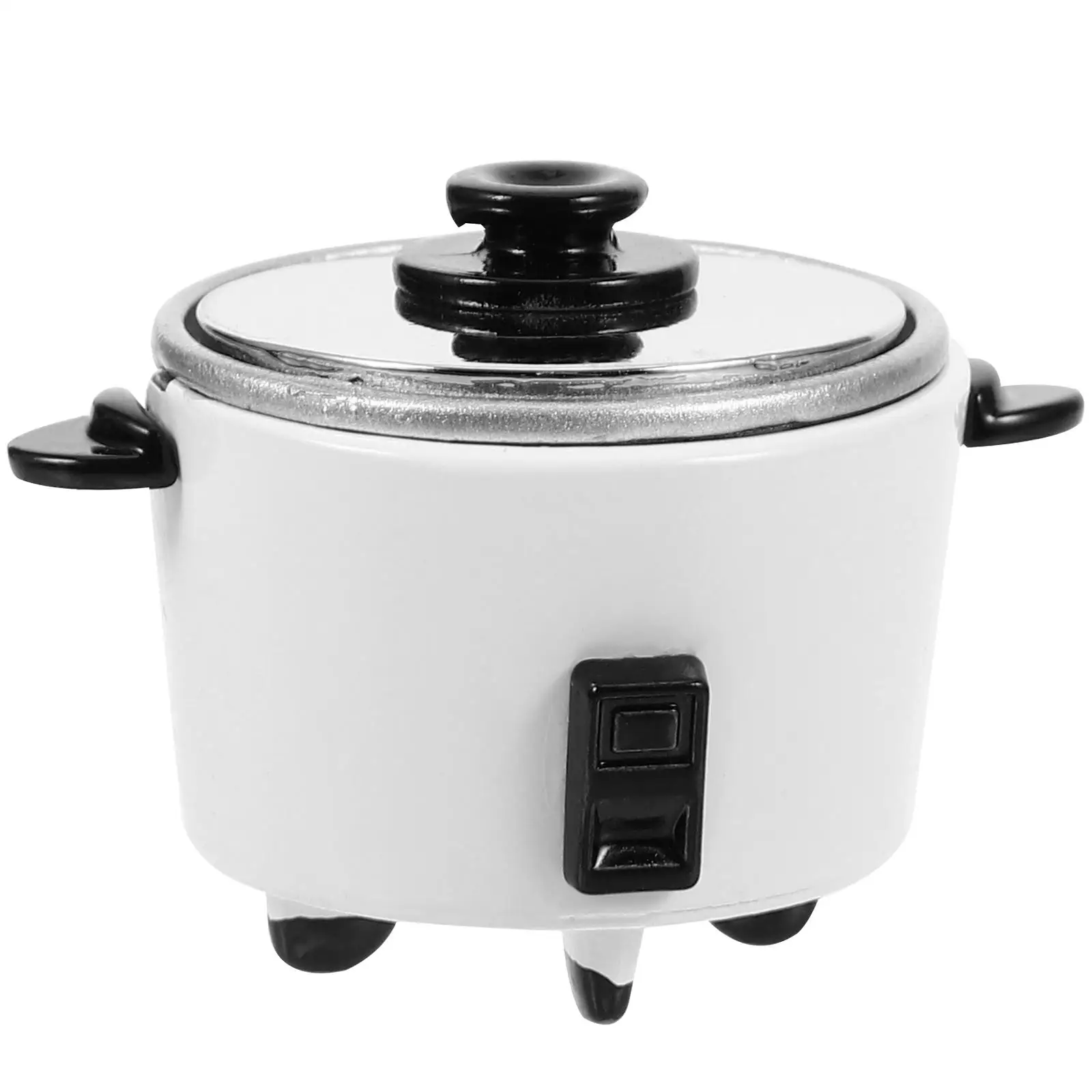 Toy House 1:12 DIY Dollhouse Mini Kitchen Simulation Rice Cooker (one Pack) Miniature Accessory Pretend Lifelike Supplies