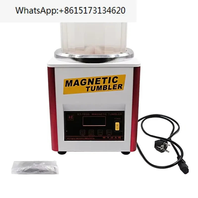 Magnetic Polishing Machine for Necklace Bracelet Earrings Deburring and Brightening Jewelry Tools KT185S