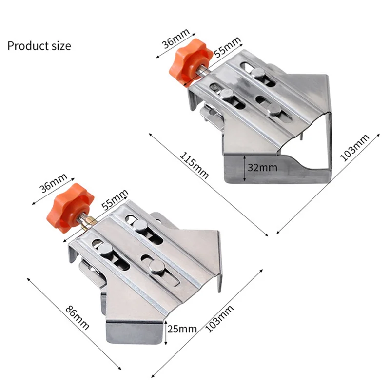 A61Z Deals Open Type Right Angle Clamp Woodworking Right Angle Splicing Quick Clamp Locator Engineering Woodworking DIY Easy To