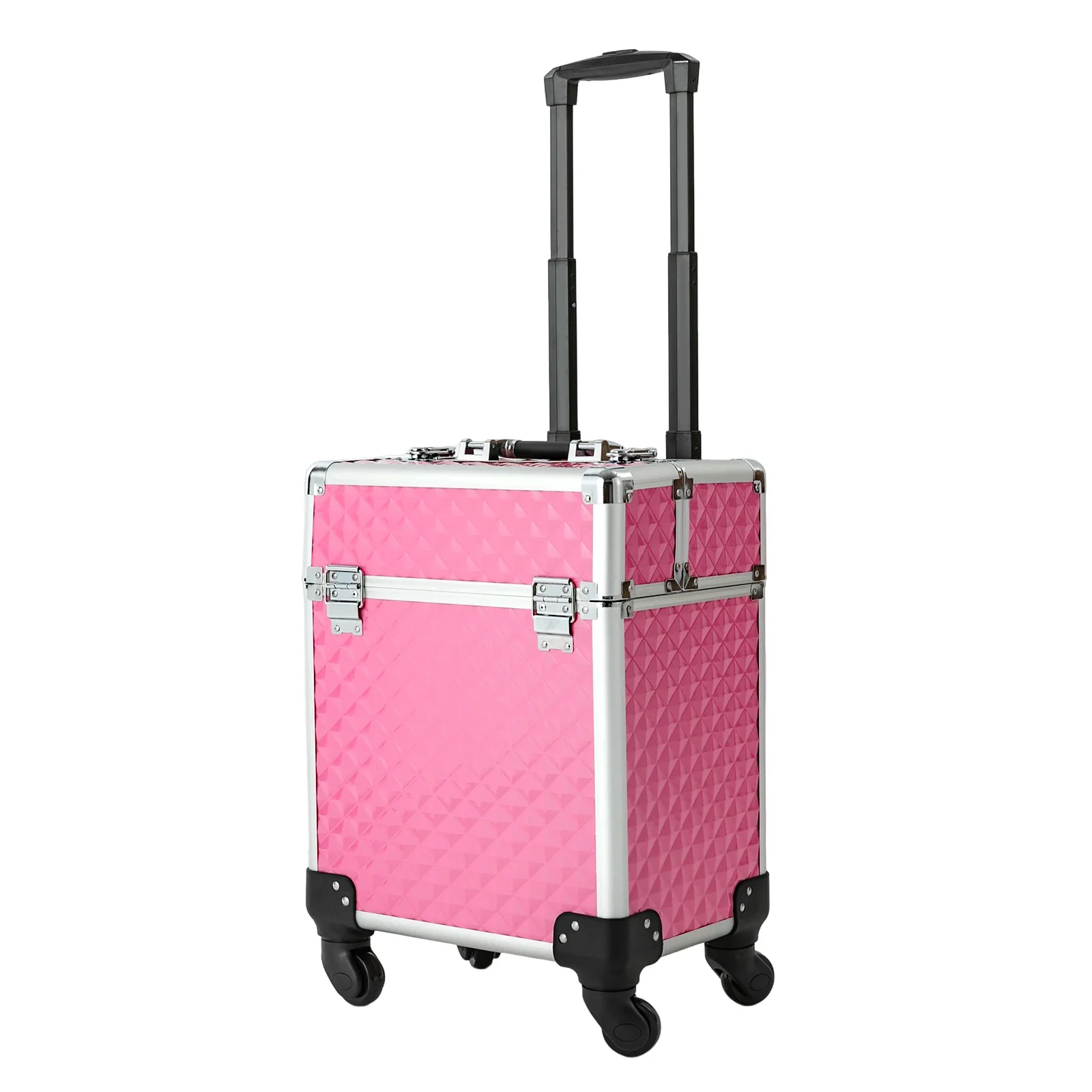 

Secure and Spacious Peach Makeup Case - Ideal for Professional Makeup and Hair Tools