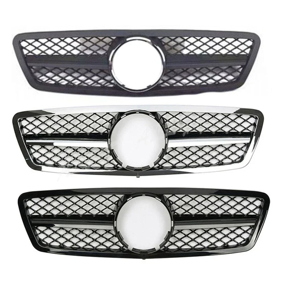 Car Front Upper Grill Bumper Grille fit For Mercedes Benz C-Class W203 C280 C320 C240 C200 AMG Style 2001-2007 Four Doors