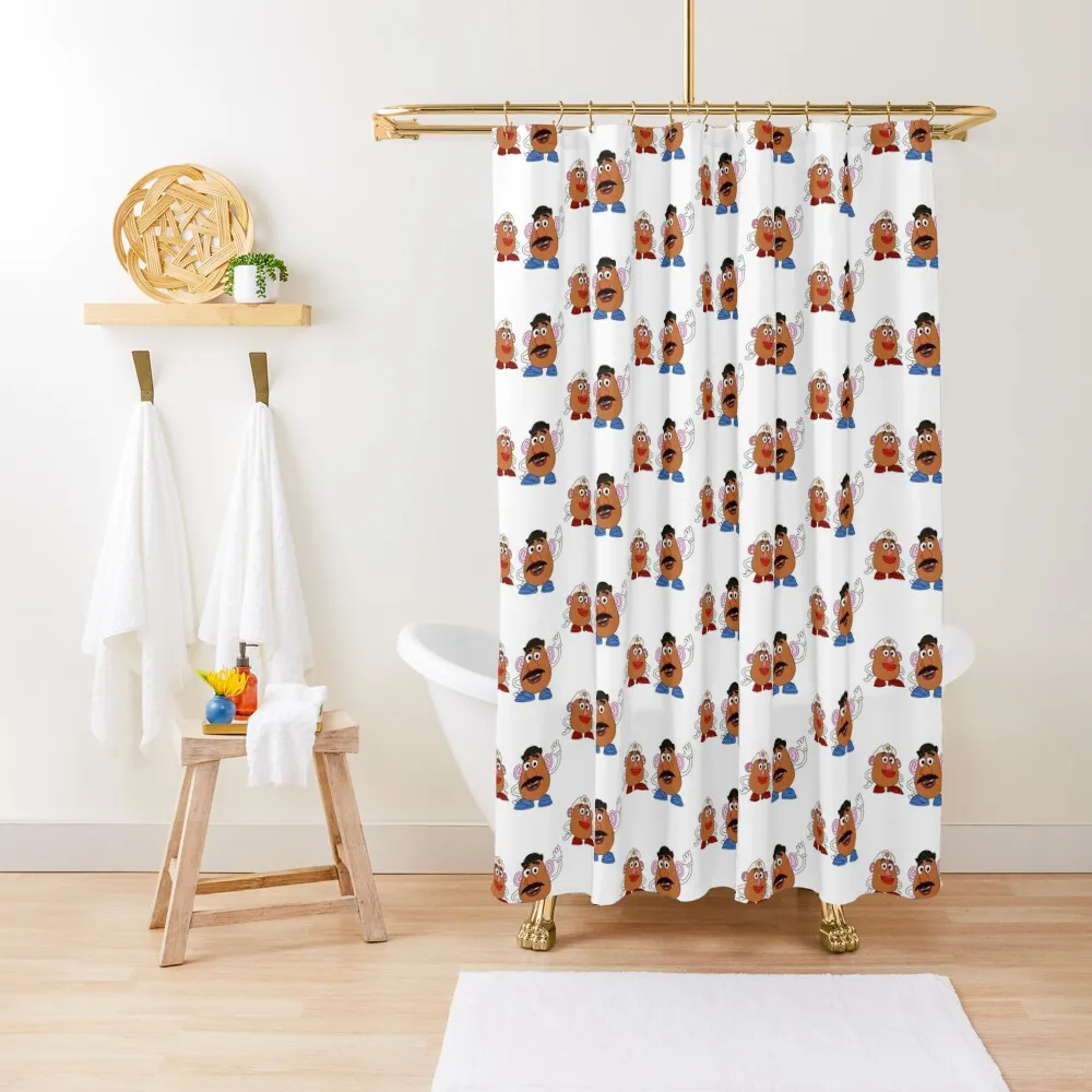 

Mr & Mrs Potato Head Shower Curtain Modern Accessory Bathrooms Bathroom Accessory Funny Shower Shower For Bathroom Set Curtain