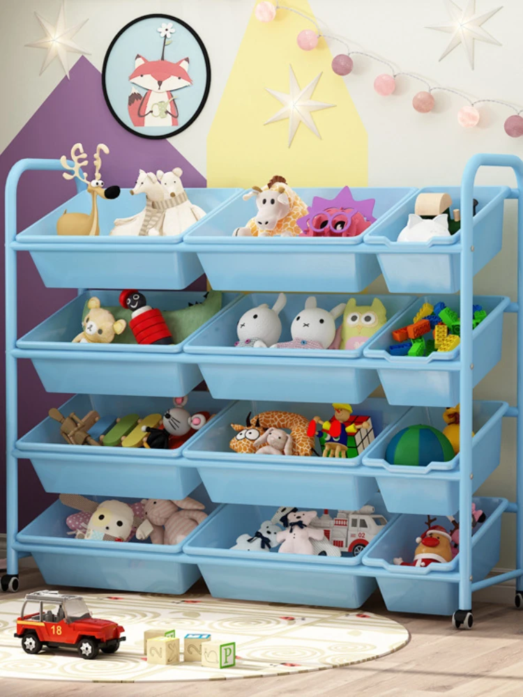 Multi-Layer Compartment Storage Box for Children Simple Toys Kindergarten Rack Neat and Orderly