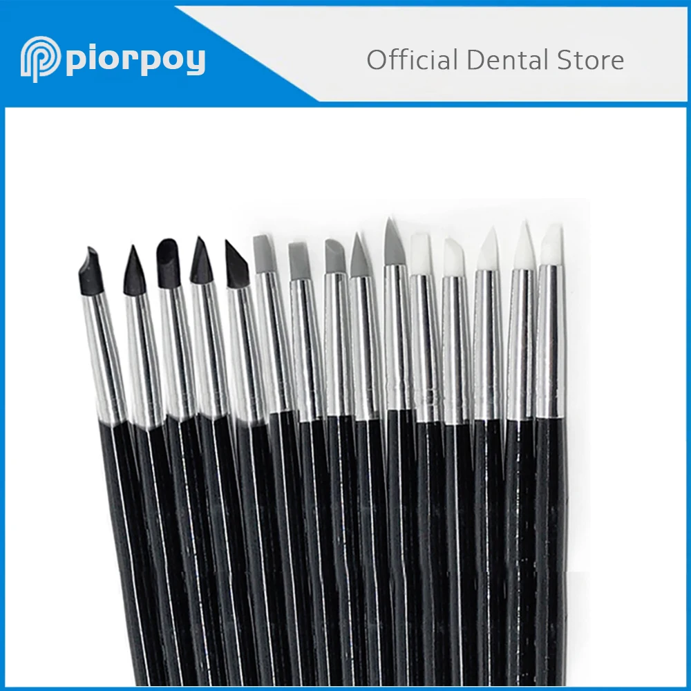 

PIORPOY Dental Silicone Shaping Pen 5Pcs Dentistry Composite Cement Porcelain Teeth Elastic Interdental Brush Line DIY Drawing