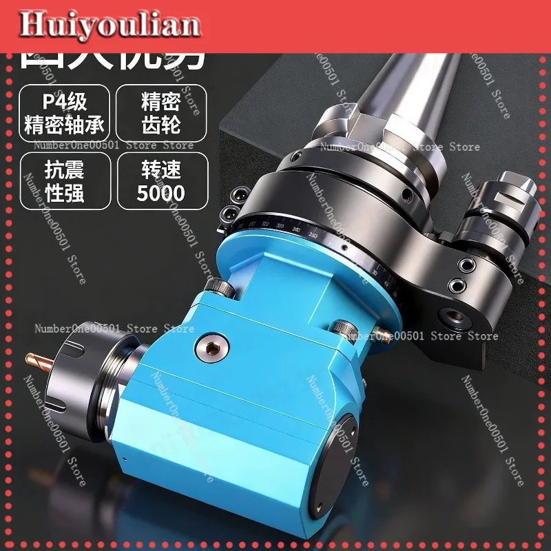 BT30 90 Degree Angle Head Side Milling Tool Holder ER25 ER20 Right Angle Milling Head Single Head