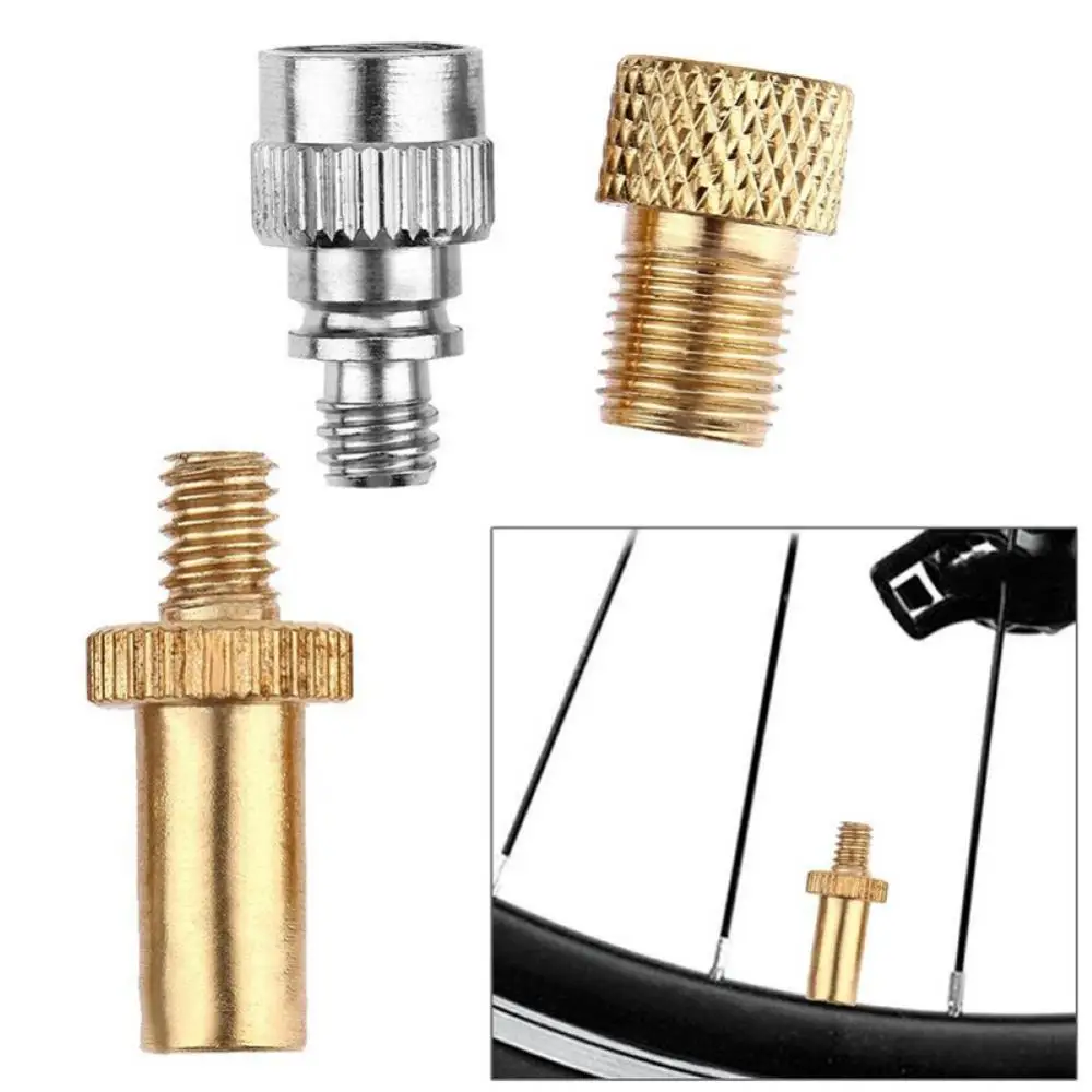 3Pcs Bike Valve Adapter Air Pump Valve Adapter French to American Convert Wheel Gas Nozzle Wheel Tire Transfer Valve Adapter