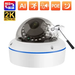 MISECU Super HD 5MP 4MP H.265 obserwacja IP kamera POE kopuła mikrofonu wideo w pomieszczeniach zabezpieczenia kamera metalowe Email Push P2P