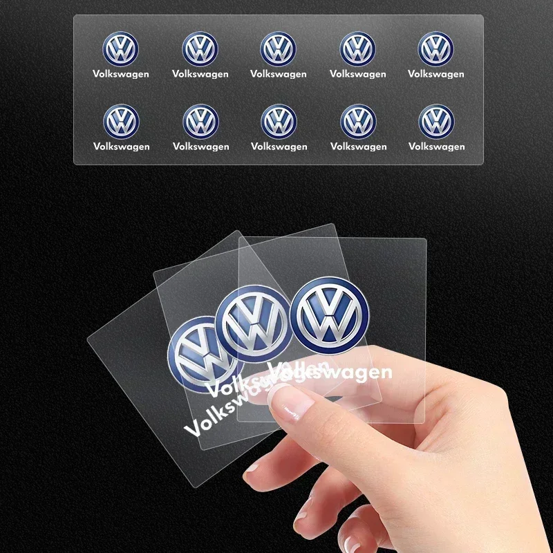 Car Emblem Logo Decorative Stickers Badge Deca lFor Volkswagen VW Golf 4 5 6 7 Jetta Polo Caddy GTI Bora MK7 Beetle Passat b6 view 3