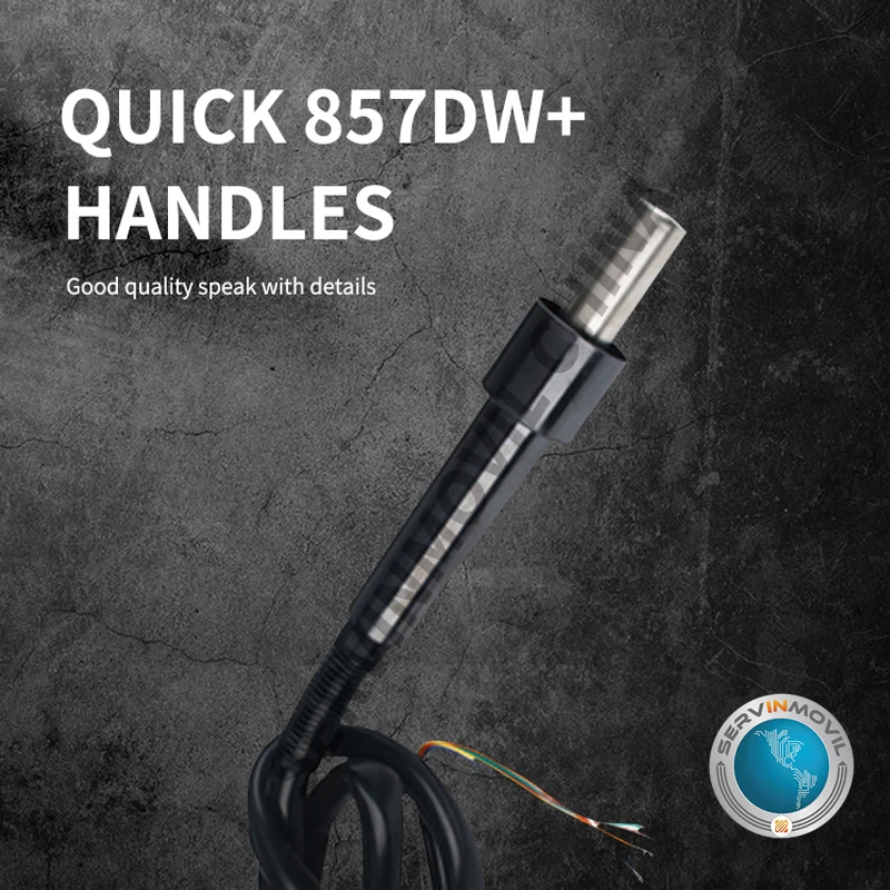 Quick 857DW+ heat gun handle for quick Soldering station Solder Hot Air Gun Soldering Handle Welding Replacement Repair