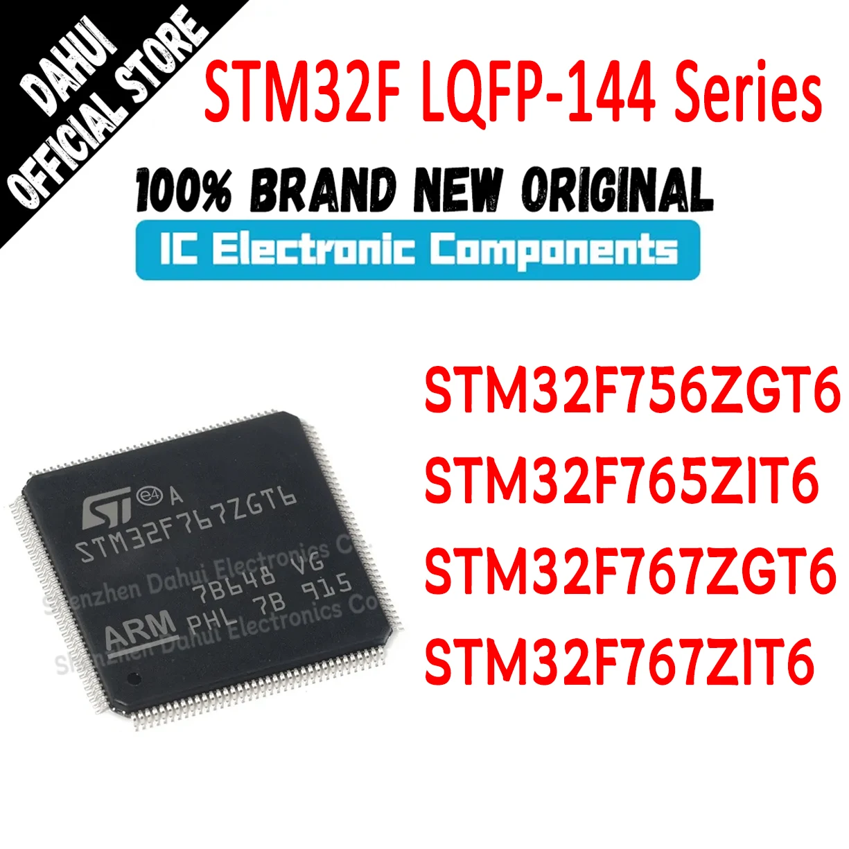 

STM32F756ZGT6 STM32F765ZIT6 STM32F767ZGT6 STM32F767ZIT6 STM32F756ZG STM32F765ZI STM32F767ZG STM32F767ZI STM IC MCU Chip LQFP-144