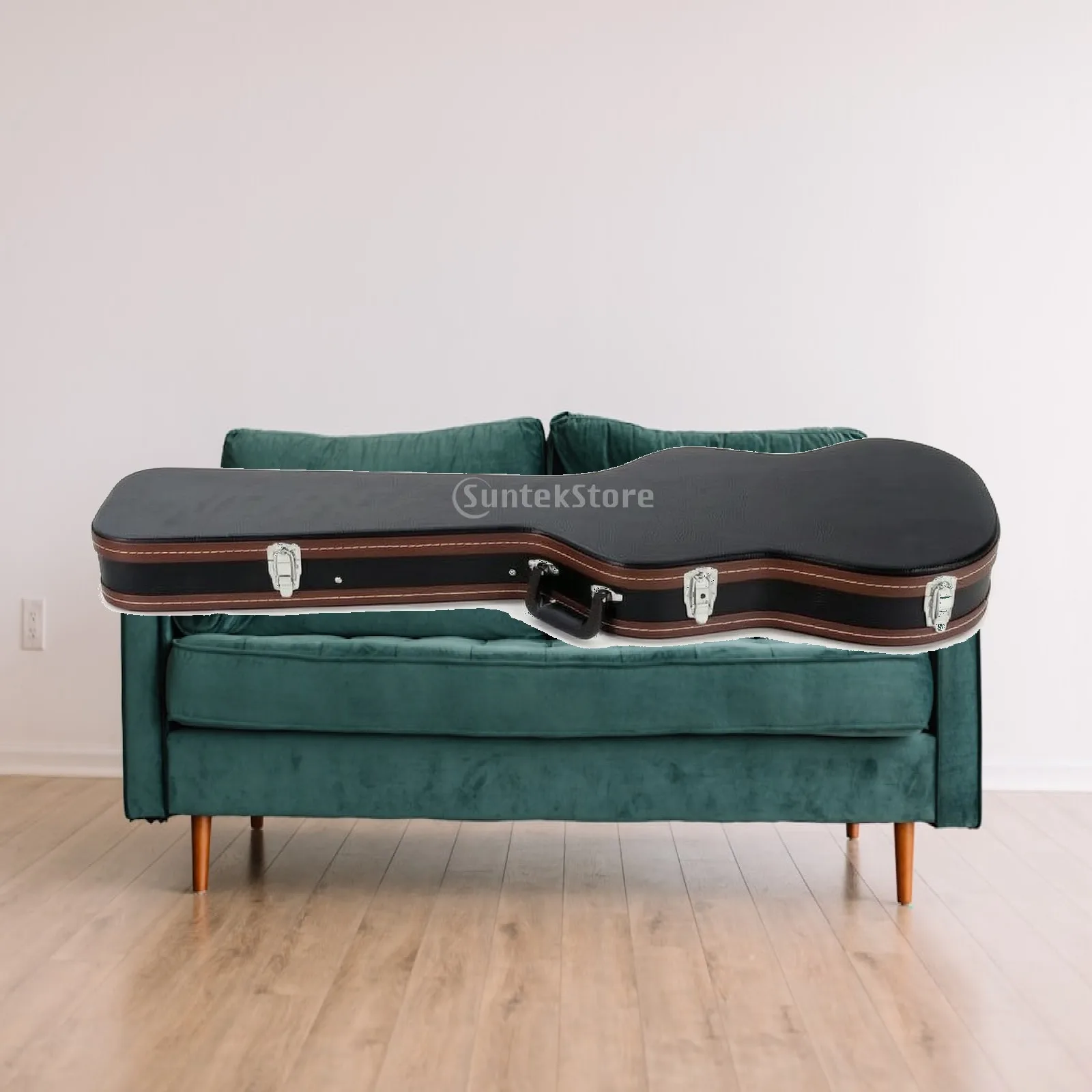Electric Bass Guitar Case Guarding Bass Guitar Hard Case Balanced Ergonomic for Bassists, Travel, Gigs