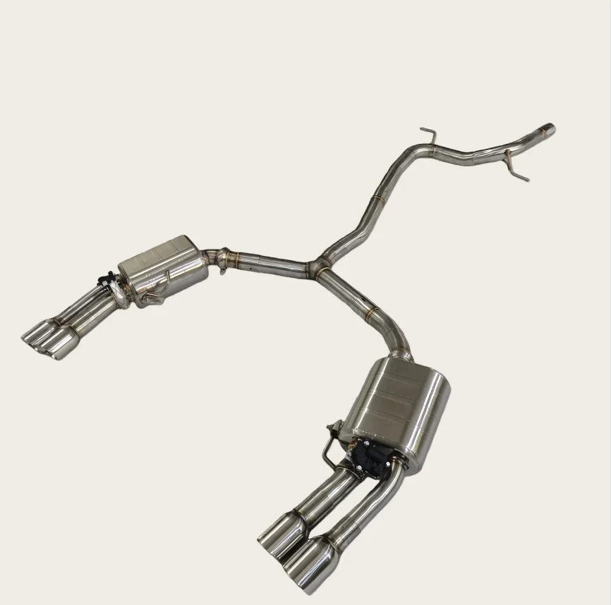 OEM Car Exhaust System for  A5 2.0T 2-door 2-wheel Drive 304 Stainless Steel Catback Valved Mufflers