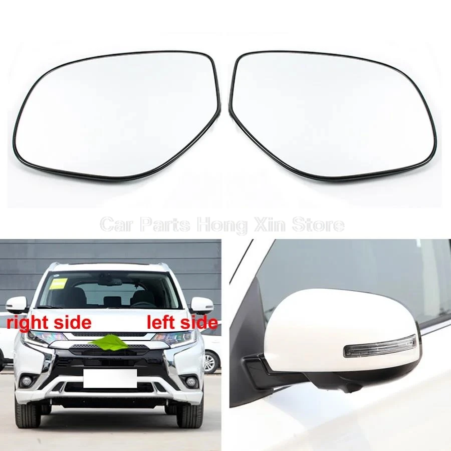 

For Mitsubishi Outlander 2013 2014 2015-2021 Car Accessories Exteriors Part Side Rearview Mirror Lenses Reflective Glass Lens