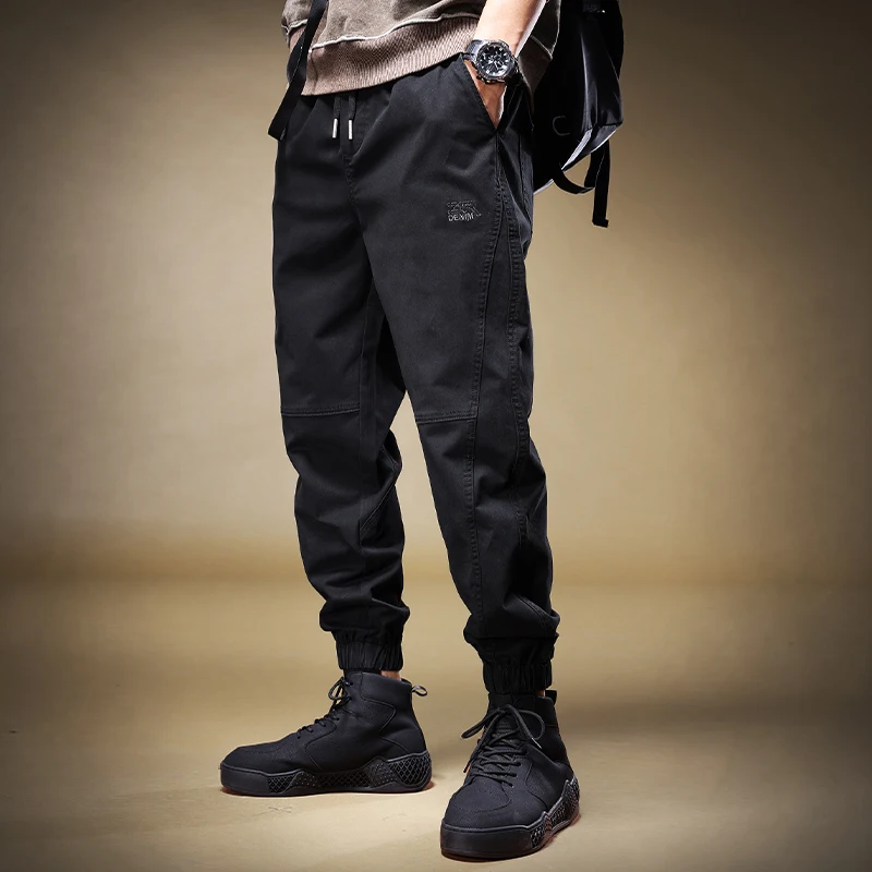 

American Retro Workwear Pants Men's Trendy Loose Fce Men's Casual Pants Autumn Winter Sle Cuffed Large Size Harlan Pants