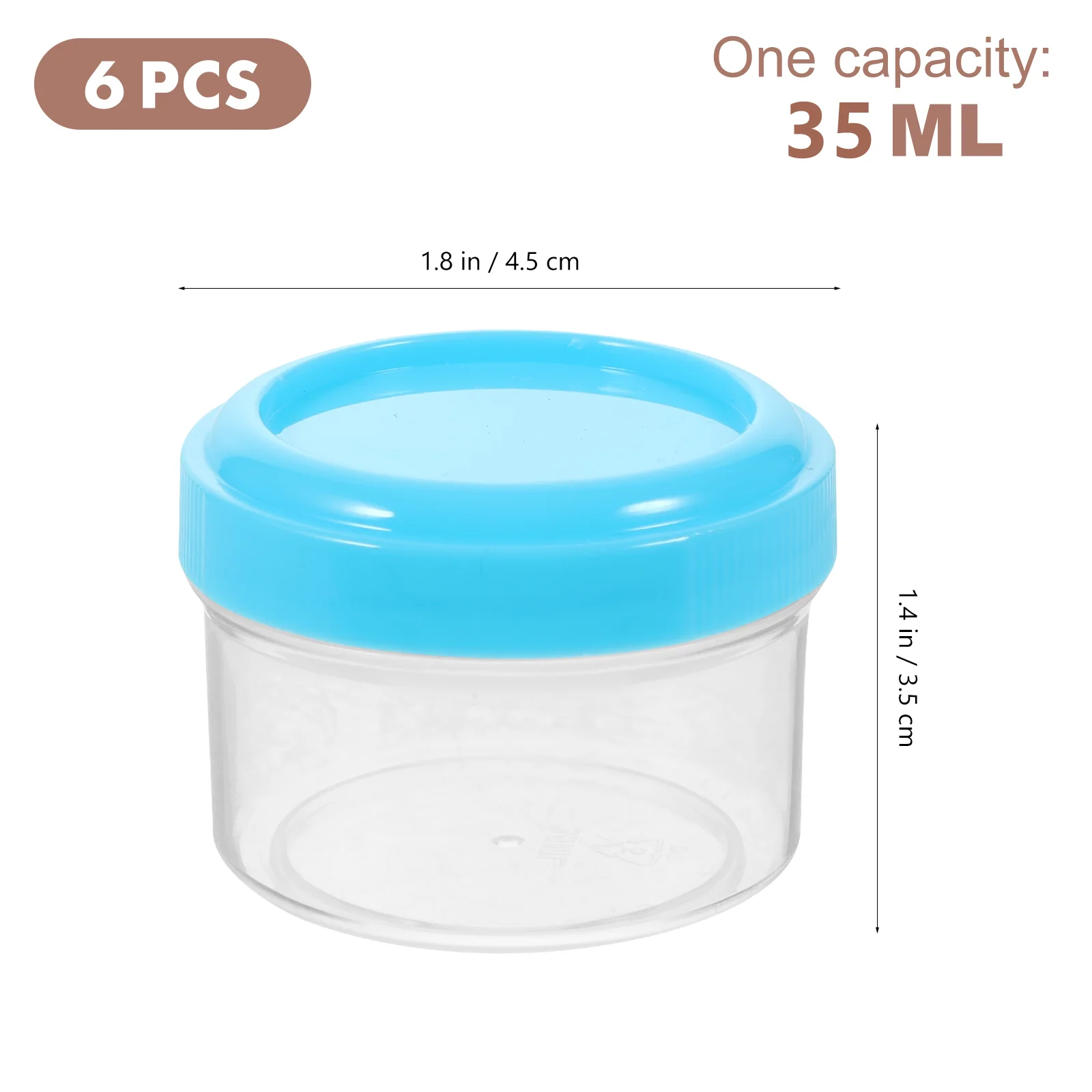 6 Pcs Transparent Mini Sauce Cups Condiment Containers Small Salad Dressing Honey Pp Reusable Stackable Storage Travel for Food