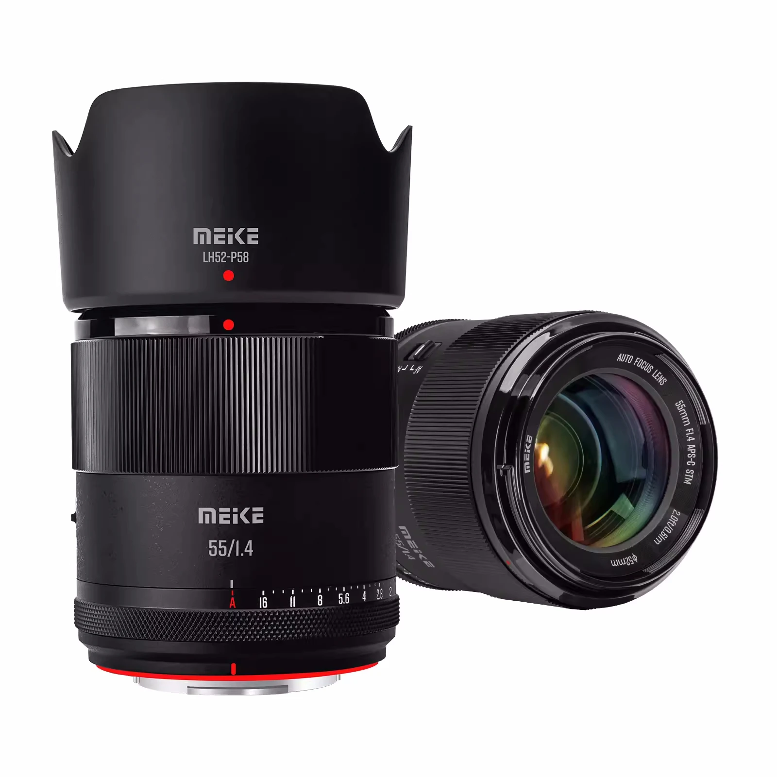 Meike 55mm F1.4 AF APS-C STM Medium Telephoto Prime Portrait Lens for Sony E-Mount NEX 3 3N NEX 5R NEX 6 7 A6X00 A6400 A5000...