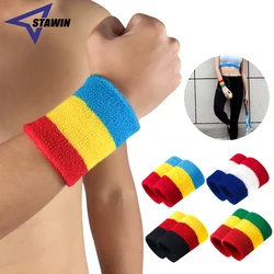 1 Pair Wrist Sweatband Volleyball Running Wrist Brace Tennis Sport Wristband Fitness Support Sweat Band Towel Bracelet Protector