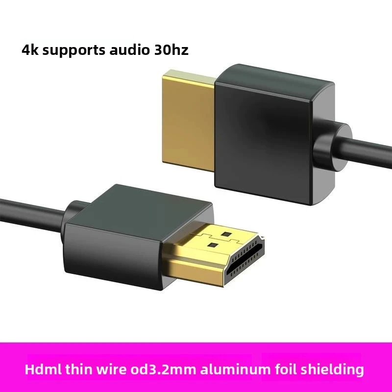 Slim Soft 4K HDMI Cable (2pcs) Length Diameter Including Head