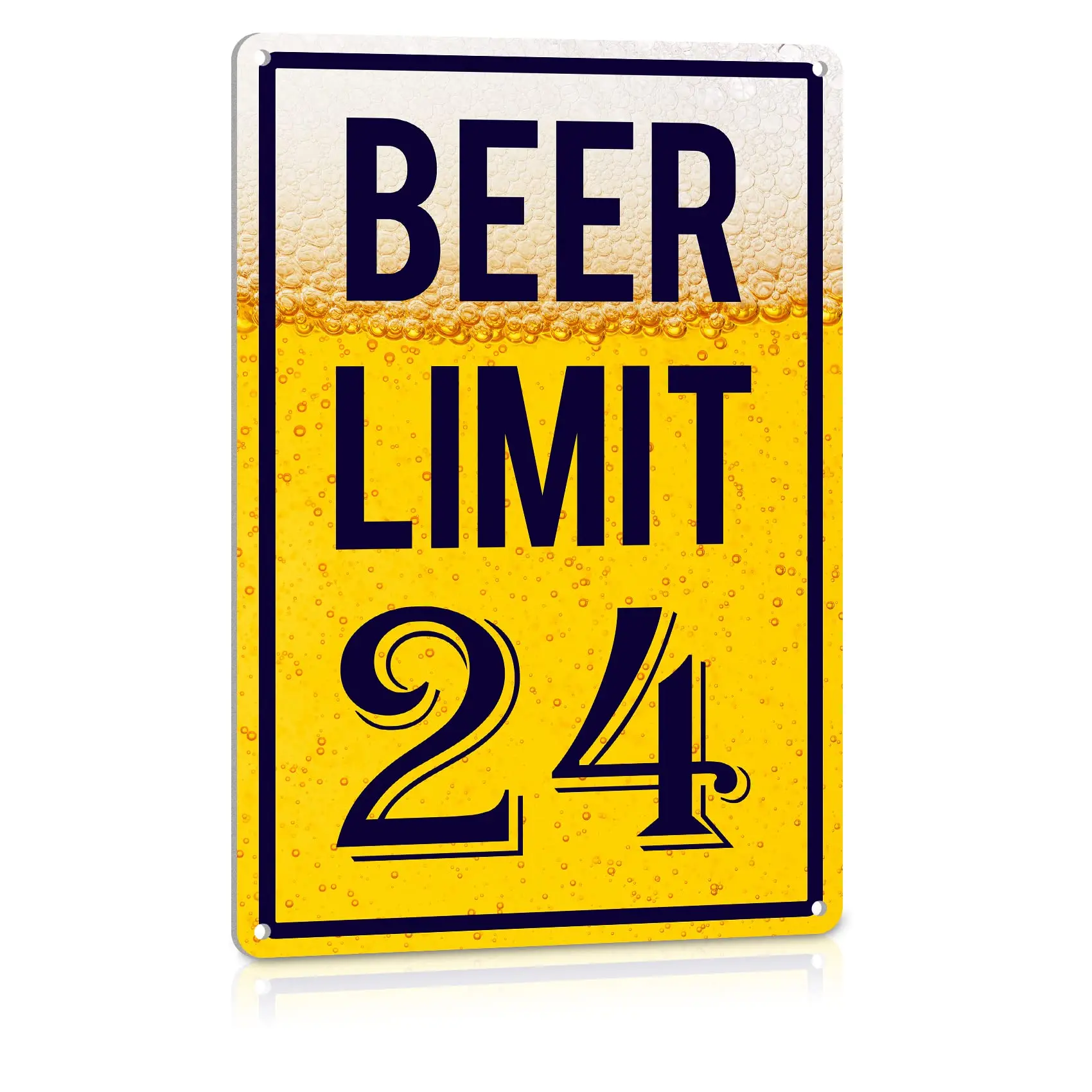 ALREAR Beer Limit Funny Traffic Metal Tin Signs Man Cave Decor Garage Tiki Bar Sign Dorm Room Decoration 12 x 8 Inch sign s sign