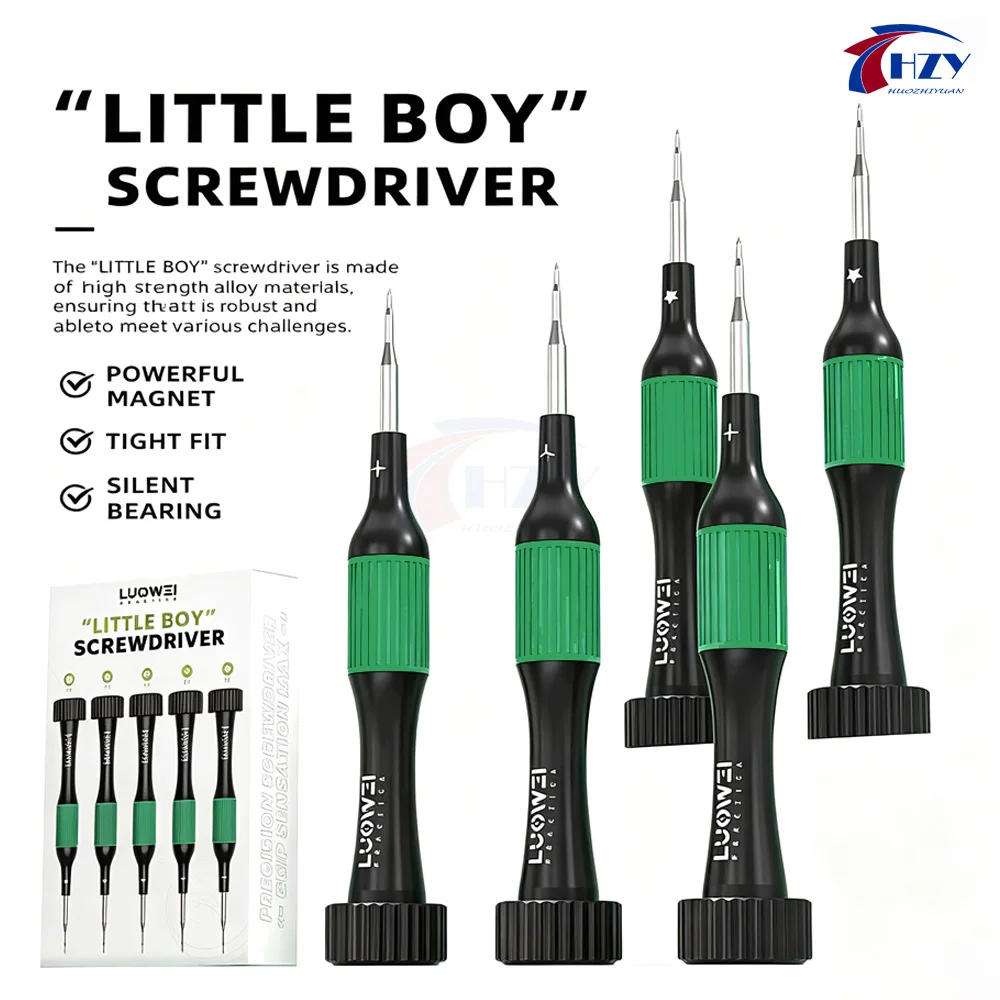 

LUOWEI Precision Screwdriver Alloy Torx Cross Pentalobe Silent Screwdrivers For iPhone and Android Mobile Phone Opening Tool Set