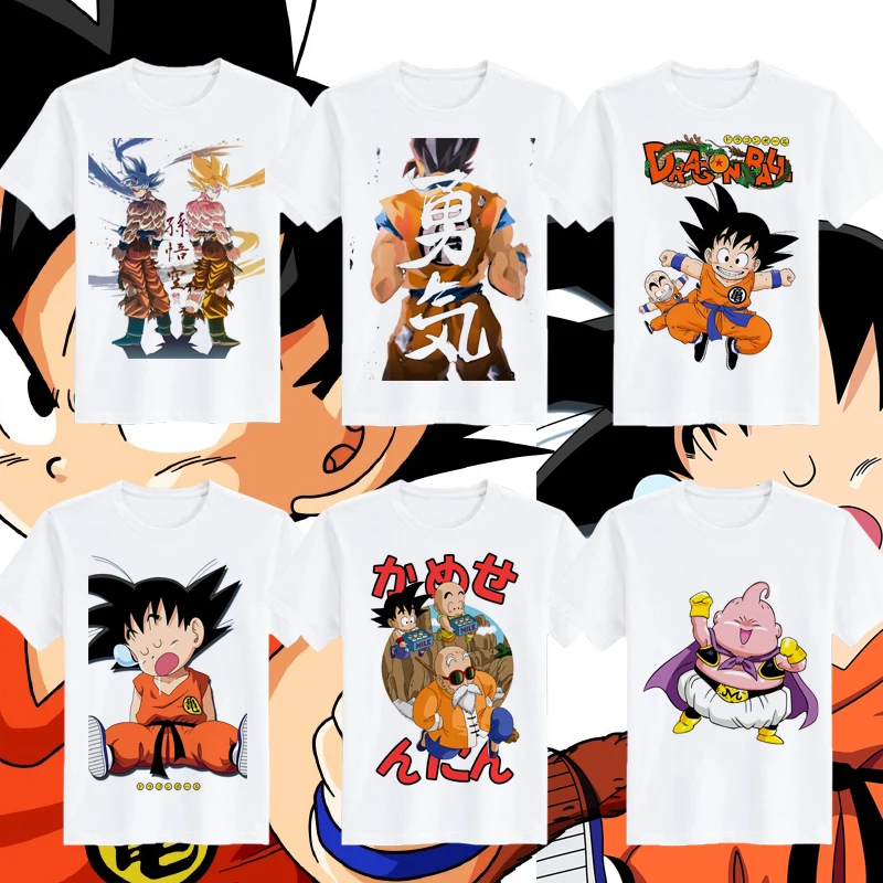 

Японский Dragon Ball Super DRAGON BALL Toriyama Ming Saiyan Одежда для родителей и детей Sun Wukong Vegeta Мужская футболка с коротким рукавом
