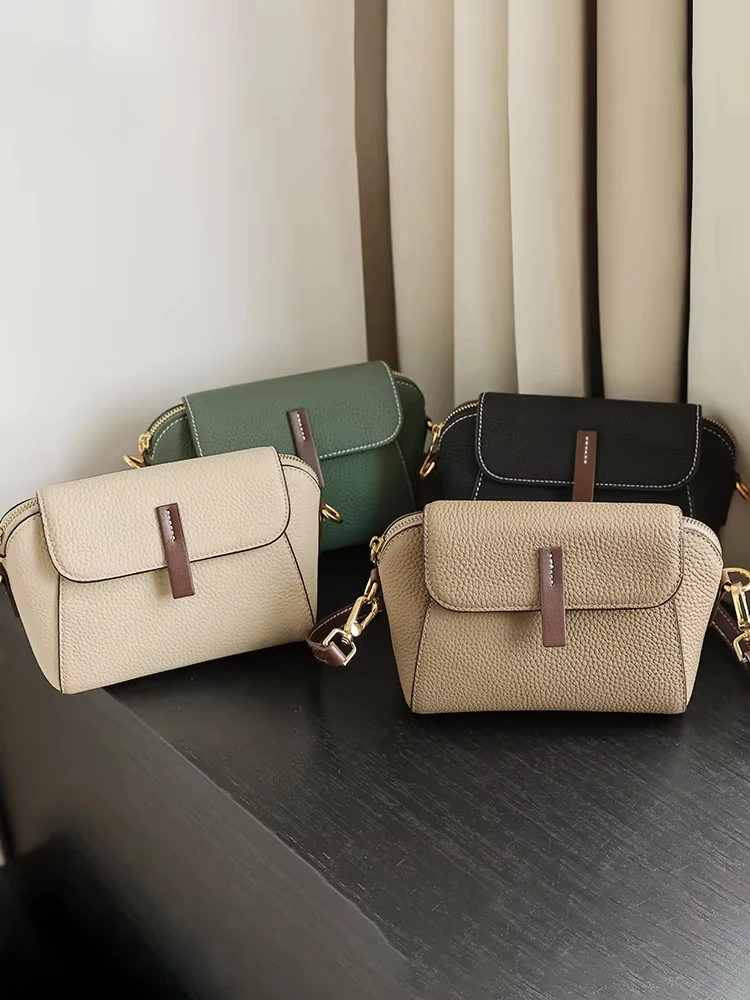 Sac à bandoulière en cuir de vache véritable pour femmes, rétro décontracté, sacs en cuir de vache, mode féminine, Design de luxe, sac à bandoulière pour dames